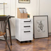 Homcom 3 Drawer File Cabinet With Hanging Bar For Letter A4 Size|Homcom Classeur A 3 Tiroirs Avec Barre Pour Lettre Format A4