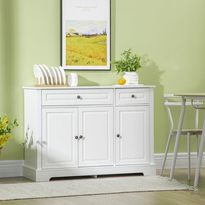 HOMCOM Sideboard Buffet Cabinet, Modern Kitchen Cabinet with 2 Drawers