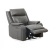 Marlow 37 in. Leather Match Power Glider Recliner with USB/USB-C - Charcoal | Fauteuil inclinable electrique a mouvement coulissant Marlow de 37 po en cuir assorti avec USB/USB-C - Charbon