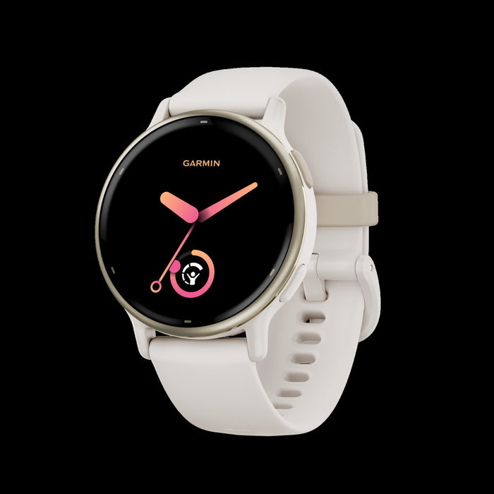 Garmin Vivoactive® 5 Smartwatch - Advanced Health & Fitness Tracking Features - Ivory And Cream Gold
