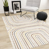 Marley Multi-Colour Double Rainbow Area Rug - 5'3" x 7'7"|Carpette Marley multicolore à 2 arcs-en-ciel - 5 pi 3 po x 7 pi 7 po