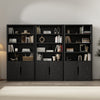 Rivington Modern 40" Bookcase Cabinet in Black - Set of 3 | Armoire bibliotheque moderne Rivington 40" en noir - Ensemble de 3