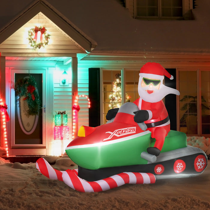 Homcom 5.2ft Santa Claus Inflatable Christmas Decoration