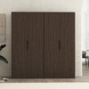 Rivington Modern 38" Bookcase Cabinet in Walnut - Set of 2 | Armoire bibliotheque moderne Rivington 38" en noyer - Lot de 2