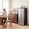 HOMCOM 7.0 Cu.Ft Upright Freezer, Compact Stand Up Freezer for Home, Silver