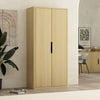 Rivington Modern 38" Bookcase Cabinet in Natural Oak | Armoire bibliotheque moderne Rivington 38" en chene naturel