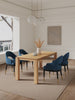 Carrington and Rockaway Modern Industry Chic 5-Piece Dining Set in Midnight Blue and Natural | Ensemble de salle a manger moderne industriel chic Carrington et Rockaway 5 pieces, bleu minuit et naturel