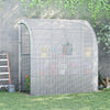 Outsunny 7' X 3' X 7' Outdoor Lean-to Walk-in Greenhouse, Plant Gardening Green House With Roll-up M|Outsunny 7' X 3' X 7' Outdoor Walk-in Greenhouse, Serre Pour Le Jardinage Des Plantes Avec Fenetres