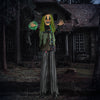 HOMCOM 6ft Life Size Outdoor Halloween Decoration Animatronic Circus Clown