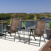 Outsunny Rattan Reclining Folding Chair, Wicker Portable Recliner, Brown