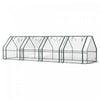 Outsunny 12' X 3' X 3' Portable Greenhouse, Tunnel Greenhouse Clear|Outsunny Serre Portative 12' X 3' X 3', Serre Tunnel Transparente