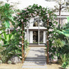 Outsunny 79" Garden Trellis, Wooden Arched Arbour With Pergola Style Roof|Outsunny 79" Treillis De Jardin, Arbre En Bois Arque Avec Toit En Forme De Pergola