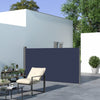 Outsunny 118" X 63" Retractable Side Awning Patio Outdoor Folding Privacy Screen With Resistance To |Outsunny 118"x63" Auvent Lateral Retractable Ecran D'intimite Pliable, Bleu