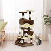 Pawhut 52" Cat Tree Tower, Large Cat Condo Furniture Multi-level Activity Center With Scratching Pos|Pawhut Arbre A Chat 137,2 Cm Grande Maison De Jeu Pour Chaton Centre D'activites A Plusieurs Niveaux