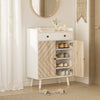 HOMCOM Shoe Cabinet, Shoe Storage Cabinet with Adjustable Shelves, White
