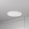 Dainolite Boullier Flush Mount 30w Matte White White Acrylic Diffuser Lamp|Plafonnier affleuré Boullier de Dainolite en acrylique blanc qui diffuse la lumière, avec fini blanc mat et ampoule de 30 W
