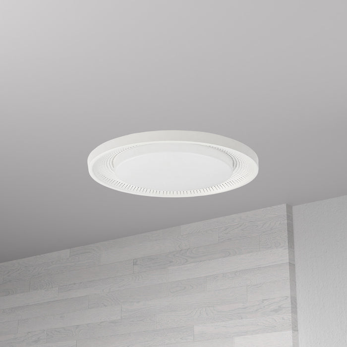 Dainolite Boullier Flush Mount 30w Matte White White Acrylic Diffuser Lamp