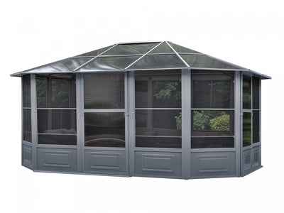 Gazebo Penguin Florence - Solarium 12x15 Polycarbonate Roof|Gazebo Penguin Florence - Solarium 12x15 Toit de polycarbonate