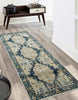 Kinsley Traditional 2'7" x 8'0" Runner Rug in Blue Indoor Area Rug | Tapis Traditionnel Kinsley 2'7" x 8'0" en Bleu