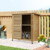 Outsunny Garden Shed Wooden Garden Storage Shed 2 Door Unit Solid Fir Wood Garage Tool Organisation |Outsunny Abri De Jardin En Bois 2 Portes Armoire De Rangement Pour Outils De Garage En Bois De Sapin