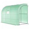 Outsunny Walk-in Lean-to Greenhouse Outdoor Gardening Green House, Green|Outsunny Serre De Jardinage De Plain-pied Exterieure, Vert