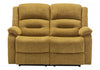 MONARCH SPECIALTIES 2-SEATER POWER RECLINING LOVE SEAT, 57" WIDE, USB PORT INCLUDED, GOLD FABRIC RECLINER | MONARCH SPECIALTIES CAUSEUSE REMBOURRE 2 PLACES INCLINABLE ELECTRIQUE, 57"L, PORT USB INCLUS,TISSU DORE
