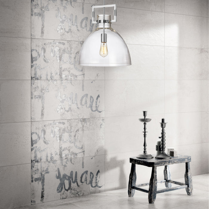 Dainolite Liberty 1 Light Pendant Polished Chrome Finish Lamp