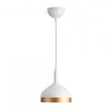 Dash Collection 8" Pendant Ceiling Light - White & Gold|Luminaire suspendu de la collection Dash de 8 po - blanc et doré