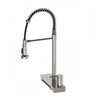 4 Function Chef Pivoting Waterfall Pull-Down Kitchen Faucet, Magnetic Docking. Brushed Nickel-FCWCMBND1 Laundry Combo | Robinet de cuisine cascade a 4 fonctions, pivotant, douchette extractible, aimante. Nickel brosse - FCWCMBND1