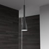Dainolite Single Pendant Small Matte Black Finish Lamp|Petit luminaire suspendu Single de Dainolite avec fini noir mat