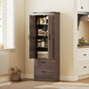 HOMCOM 67" Tall Kitchen Pantry Cabinet with Adjustable Shelves