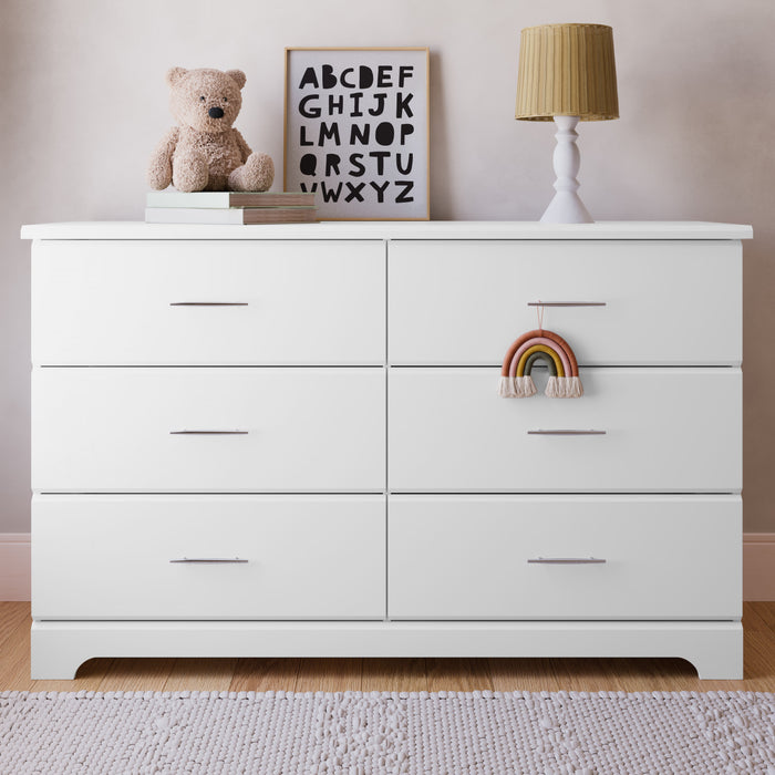 Storkcraft Brookside 6 Drawer Dresser - White