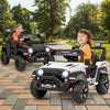 Costway 12v Kids Ride On Truck With 2*12v Motors Spring Suspension & Remote Control White