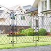 Outsunny 11.5' Decor Garden Fence for Border Edging, 4 Pack, Wavey Vines