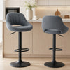 HOMCOM Bar Stools Set of 2 Swivel Adjustable Counter Height Barstools