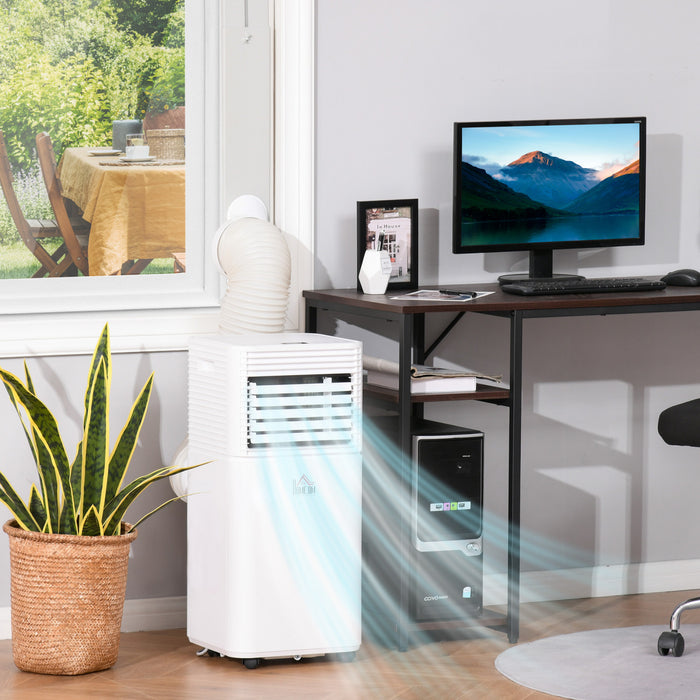 HOMCOM 8000 BTU Air Conditioner, Quiet AC Unit with Remote Control, White