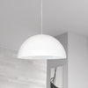 Dainolite Ofelia 1 Light Pendant Small Matte White Lamp|Petit luminaire suspendu Ofelia de Dainolite avec fini blanc mat et 1 ampoule
