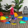 Outsunny 11 Pcs Stepping Stones Kids With Non-slip Rubber, Stackable Balance River Stones For Obstac|Outsunny Pierres D'equilibre Pour Enfants, Parcours D'obstacles, Jeu Sensoriel, Exterieur Et Interie