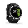 Garmin Approach S44 Amoled Golf Smartwatch - Gps, 43,000 Preloaded Courses | Silver Aluminum Bezel W|Montre Connectee De Golf Garmin Approach S44 Amoled - Gps, 43 000 Parcours Precharges | Lunette En A