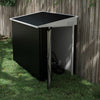 Outsunny 4' X 8' Steel Garden Storage Shed Lean To Shed Outdoor Metal Tool House With Lockable Door |Outsunny Remise De Rangement Exterieure En Metal 4' X 8' Avec Serrure