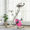 Soozier Foldable Exercise Bike With 8-level Magnetic Resistance, Pink|Soozier Velo D'exercice Pliable Avec Resistance Magnetique A 8 Niveaux, Rose