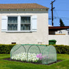 Outsunny 79" X 39" X 32" Mini Greenhouse, Portable Hot House For Plants With Zippered Doors For Outd|Outsunny Mini Serre 79" X 39" X 32" Portable Pour Plantes Avec Portes Zippees Pour Exterieur, Interi