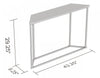 44” Modern Console Table - Marble With Gold Finish | Console moderne de 44 po - marbre avec fini doré