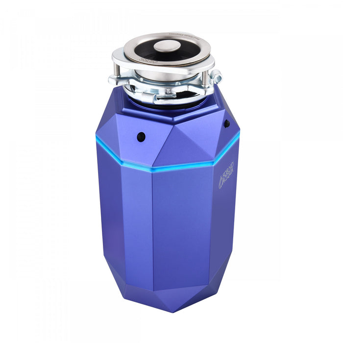BrightDIAMOND 1HP Quietest Waste Disposer, LED Cabinet Light, Corded & Air Switch, Amethyst - WDD100TA1AM Food Disposer