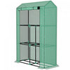 Outsunny Mini Greenhouse With 3 Tier Shelves, Roll-up Door, Green|Outsunny Mini Serre Avec Etageres A 3 Niveaux, Porte Enroulable, Vert