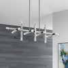 Dainolite Francesca Horizontal Chandelier 48w Polished Chrome Acrylic Diffuser Lamp|Lustre horizontal Francesca de Dainolite en acrylique qui diffuse la lumière, avec fini chromé poli et ampoule de 48 W