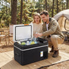 Outsunny 12 Volt Car Refrigerator, 32QT Car Fridge with App Control, 12/24V DC and 100-240V AC, -4℉-68℉, Portable Electric Freezer Compressor Cooler for Truck SUV Travel Camping