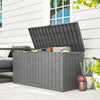 Outsunny 60 Gallon Resin Deck Box, Lockable Outdoor Storage Box