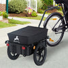 Aosom Multi-functional Bicycle Cargo Trailer Steel Large Bike Luggage Cart Carrier Black|Aosom Multi-functional Bicycle Cargo Trailer Steel Large Bike Luggage Cart Carrier Black (en Anglais