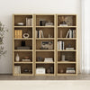 Rivington Modern 28" Open Bookcase in Natural Oak - Set of 3 | Bibliotheque ouverte moderne Rivington 28" en chene naturel - Ensemble de 3